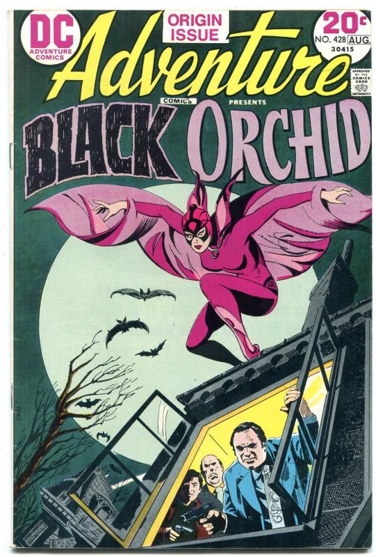 ADVENTURE COMICS #428-BLACK ORCHID ORIGIN-BRONZE AGE DC FN+