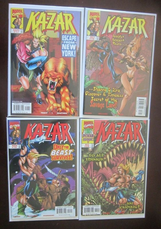 Ka-Zar comic set #1 to #20 all 20 different books 3rd Series 8.0 VG (1997)