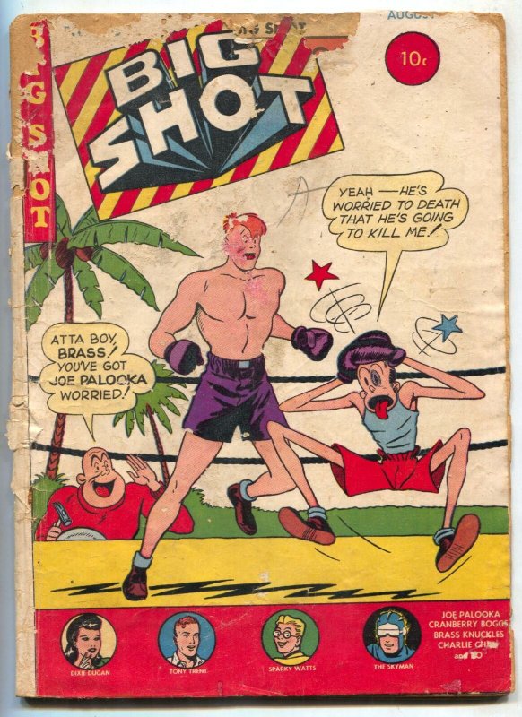 BIG SHOT #68 1946- Skyman- Charlie Chan- Joe Palooka  G-