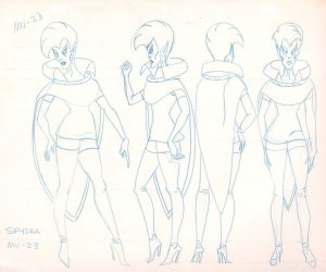 Masters of the Universe Animation Art #23 - Spydra - 1980s by Ric Estrada