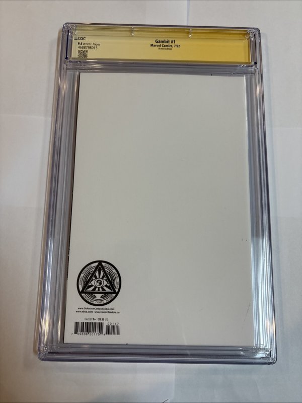 Gambit (2022) # 1 (CGC 9.4 SS) Sketch Scott Lobdell