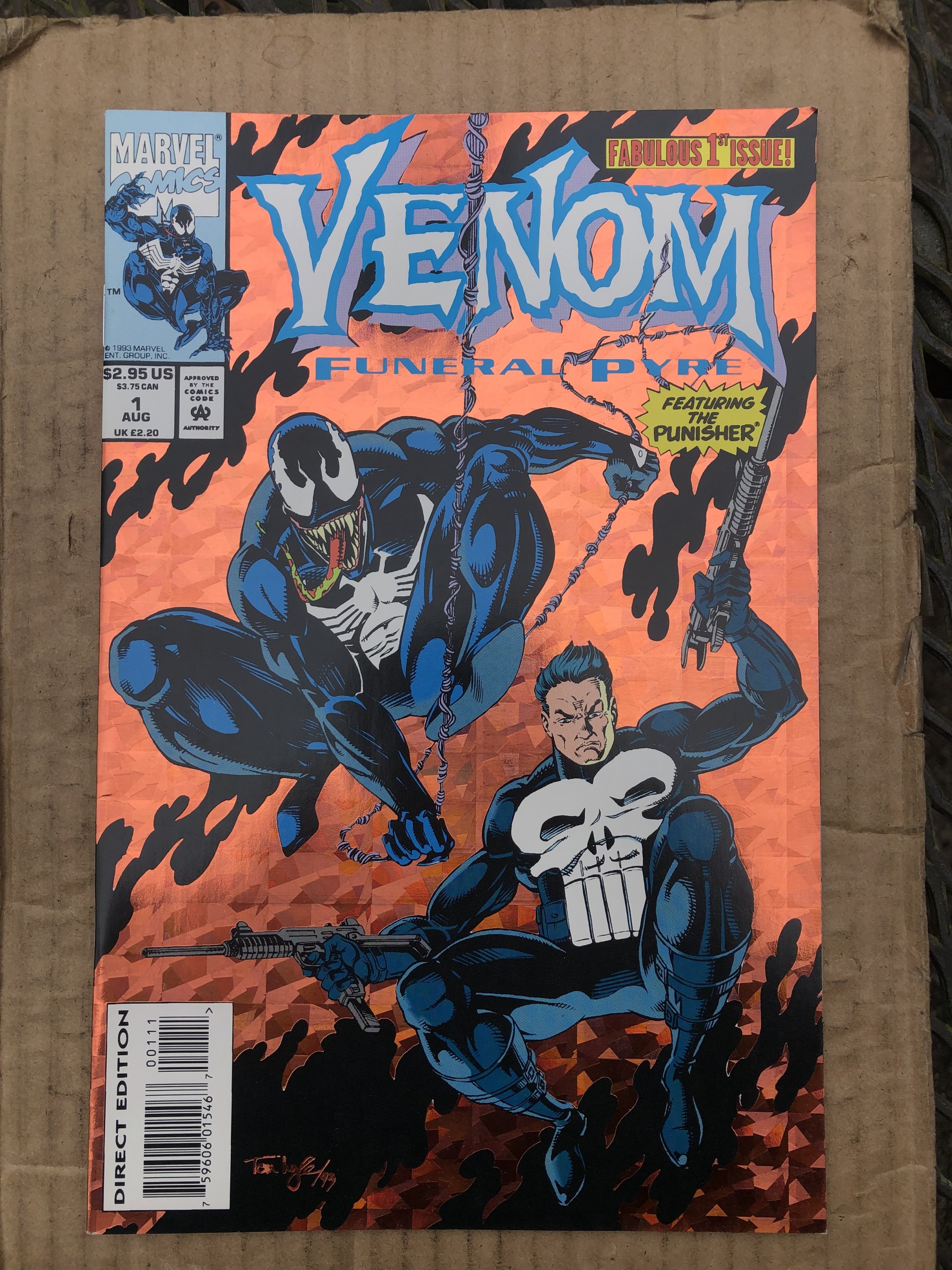 Venom Funeral Pyre 1 (1993) Comic Books Modern Age, Marvel, Venom