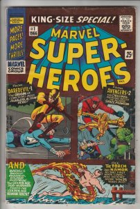 Marvel Super-Heroes #1 (Oct-66) VF High-Grade Daredevil, Avengers, Sub-Mariner