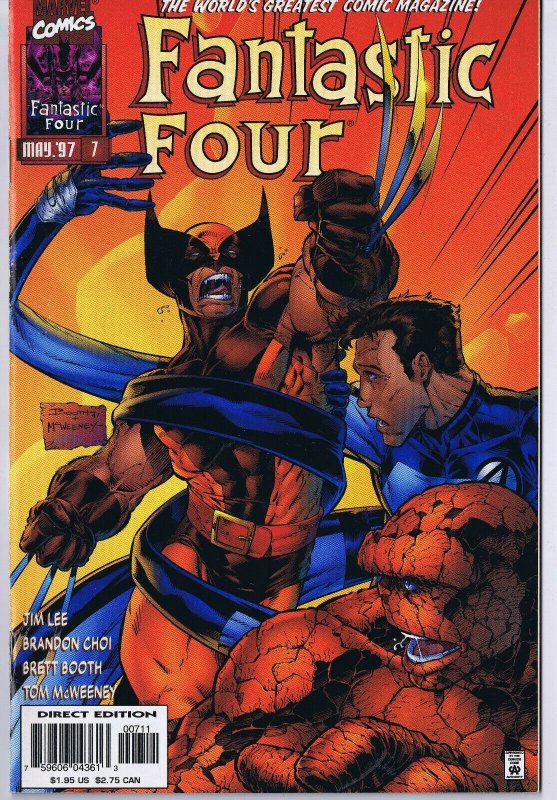 Fantastic Four #7 ORIGINAL Vintage 1997 Marvel Comics Wolverine