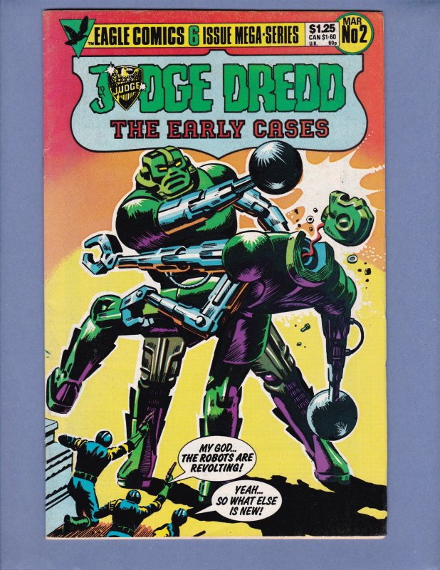 Judge Dredd The Early Cases #2 VG/FN Eagle Comics 1986