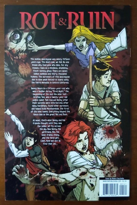 Rot & Ruin #1 - Subscription Cover Variant Horror Zombie IDW COMBINED SHIPPING 