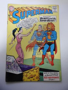 Superman #165 (1963) VG+ Condition centerfold detached at one staple