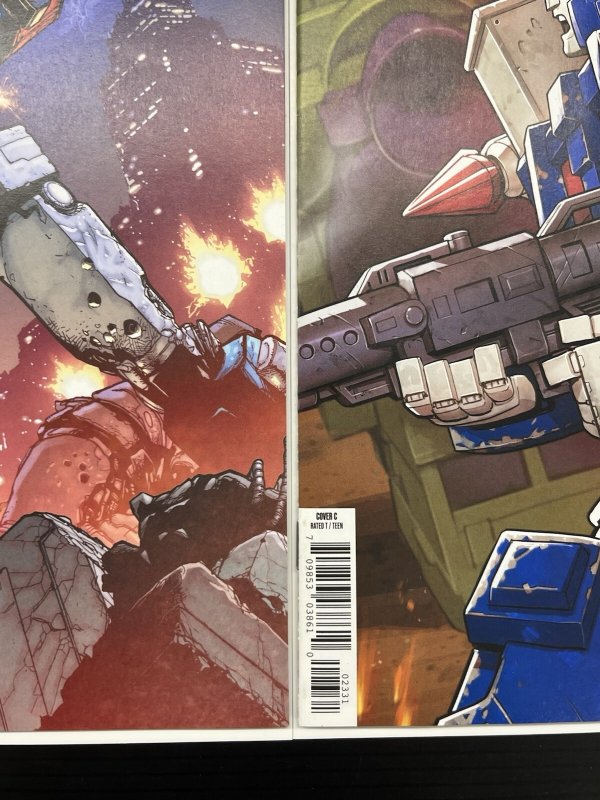 TRANSFORMERS #23 1:25 + 1:10 VARIANT SET IMAGE 2025 ENERGON IN-HAND PROSHIPPER