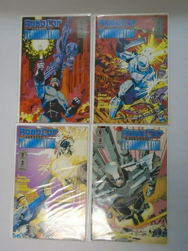 RoboCop Versus The Terminator Set #1-4 Average 8.5 VF+ (1992)