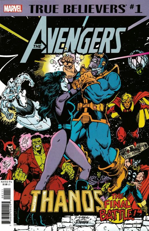 True Believers Avengers Thanos Final Battle #1 Rep Infinity Gauntlet #6 (NM)