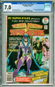 DC Super-Stars #17 (1977) CGC 7.0! White Pages!