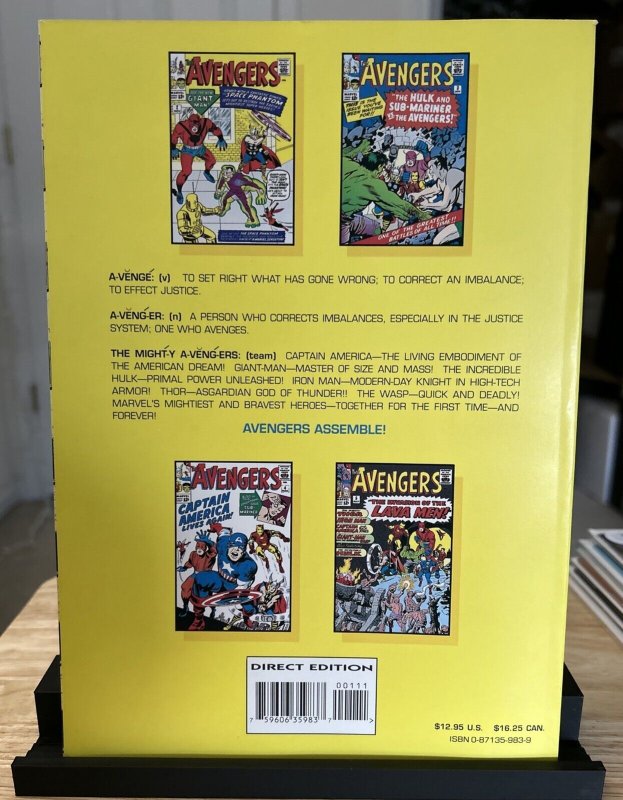 Avengers Masterworks Volume 1 • Marvel • Stan Lee/Jack Kirby 1993 • NM