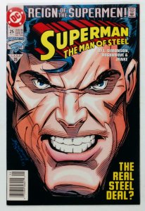 Superman: The Man of Steel #25 Newsstand (1993)