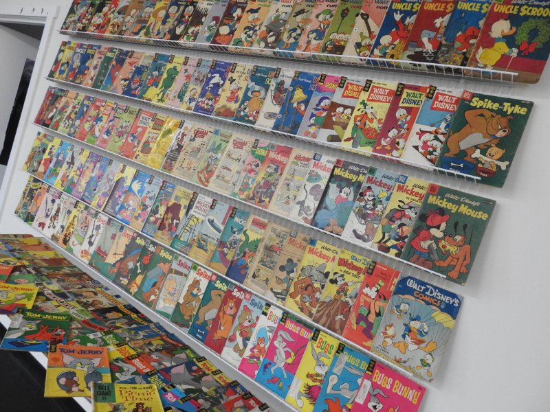 Huge Lot of 160+ Comics W/ Bugs Bunny, Mickey Mouse, Tom and Jerry +More!