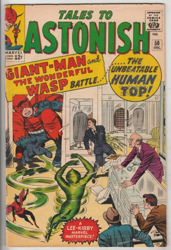 Tales to Astonish #50 (Dec-63) FN Mid-Grade Giant Man, Wasp, Ant-Man