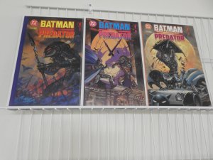 Batman Versus Predator #1-3 (1992) Prestige Format Comics Great Read Avg NM-/NM!