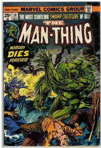 MAN THING (1974) 10 VG Oct. 1974