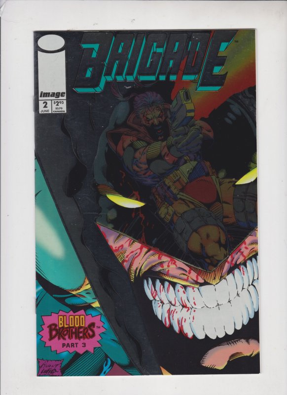 Brigade #2 (1993) CHROME WRAP AROUND COVER