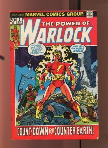 WARLOCK #2 - COVER ART BY GIL KANE (6.5 OB) 1972