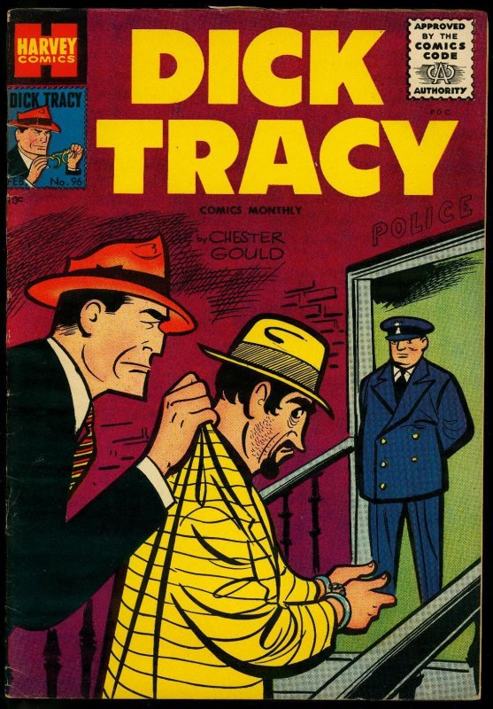 Dick Tracy #96 1956- Harvey Comics- Chester Gould- Girl Friday FN+