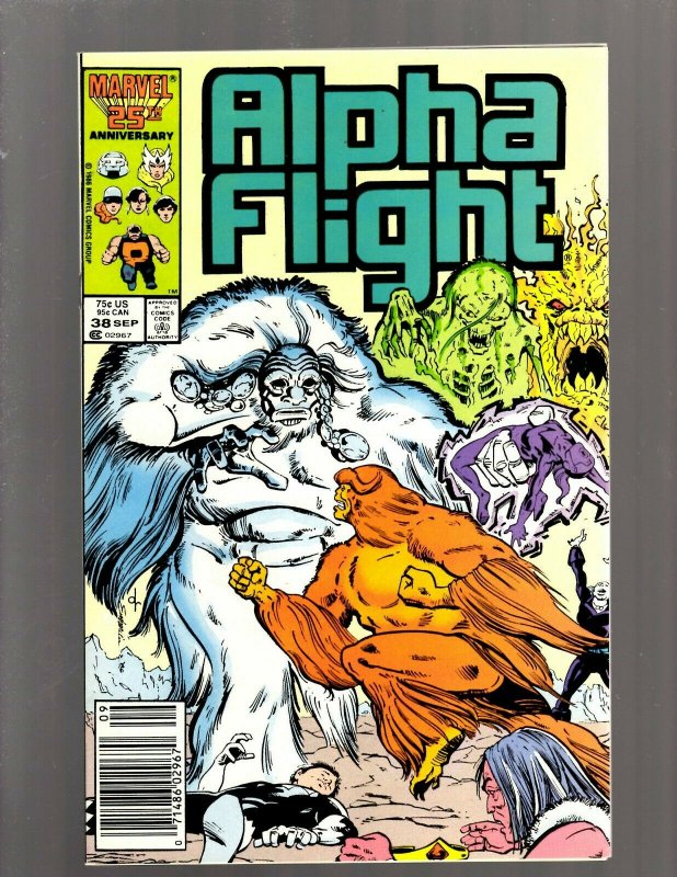 Lot of 12 Alpha Flight Marvel Comics #17 18 21 22 23 25 28 29 30 32 36 38 GB1