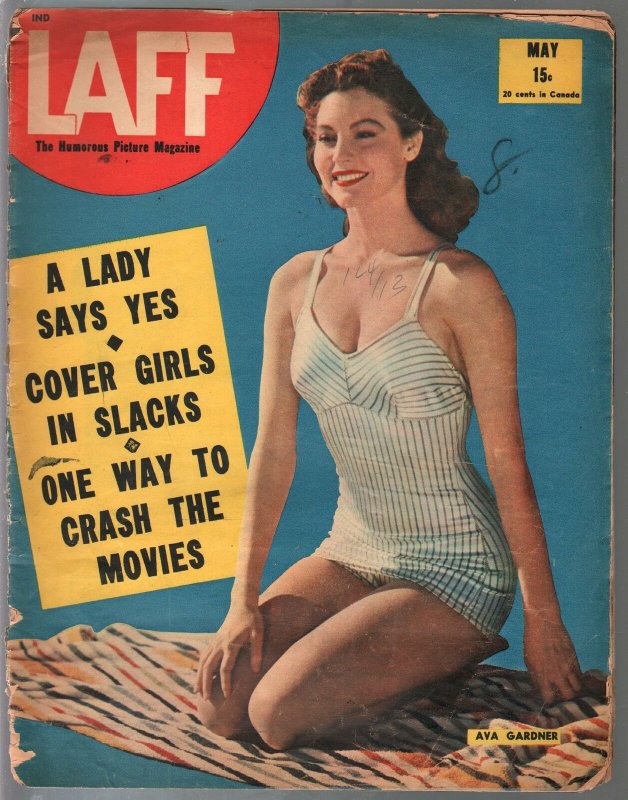 Laff 5/1945-Ava Gardner-showgirls-cheesecake-exploitation-cover girls-FR