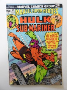 Marvel Super-Heroes #42 (1974) VG Condition!