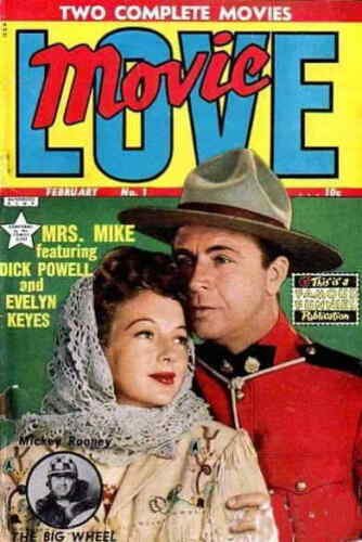 Movie Love #1 FAIR; Famous Funnies | low grade comic - save on shipping - detail 