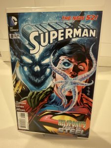 Superman #8  2012  9.0 (our highest grade)  New 52!