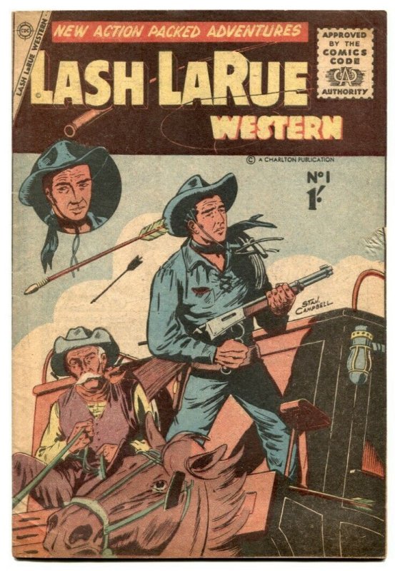 Lash LaRue Western #1- Australian comic- Charlton VF