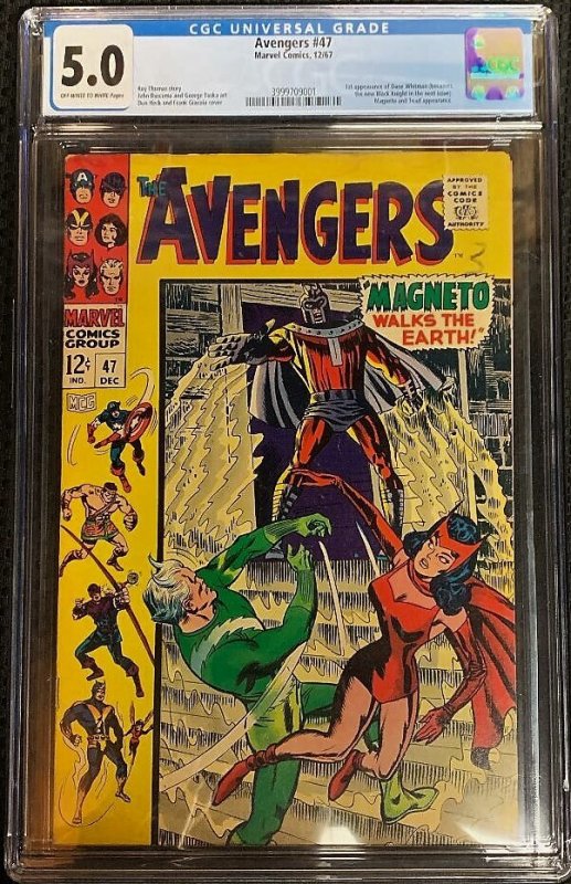 The Avengers #47 (1967) CGC 5.0