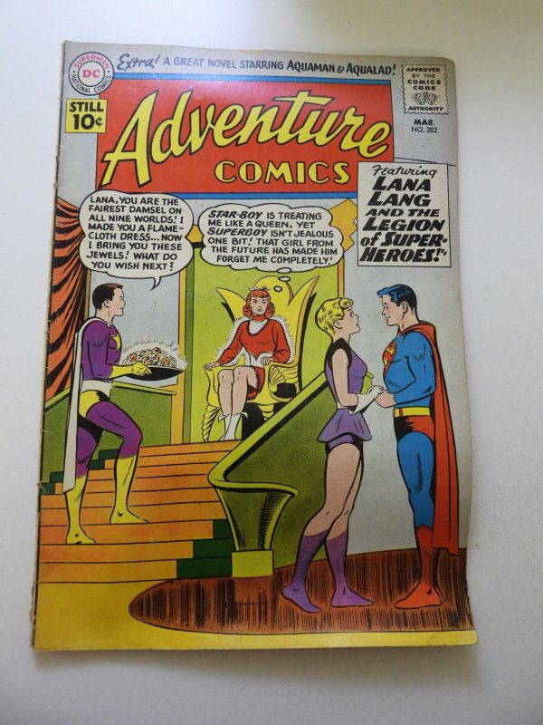 Adventure Comics #282 (1961) GD/VG Condition moisture stains