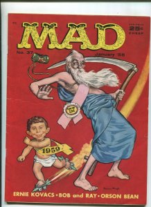 MAD #37 (6.0) 1968 FATHER TIME