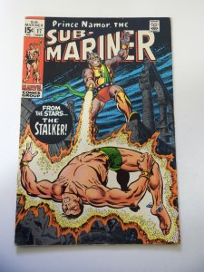 Sub-Mariner #17 (1969) VG- Cond centerfold detached at 1 staple, moisture stains