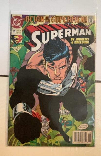 Superman #81 Newsstand Edition (1993) Superman 