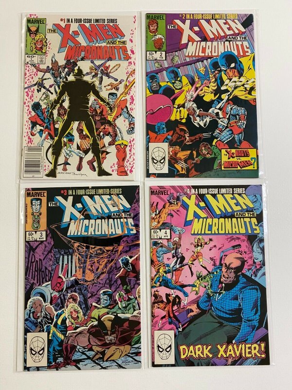 X-Men and the Micronauts set #1-4 6.0 FN (1984) 