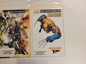 2 Free Comic Book Day Marvel Comic Books #1 Avengers + #1 Wolverine 66 TJ5