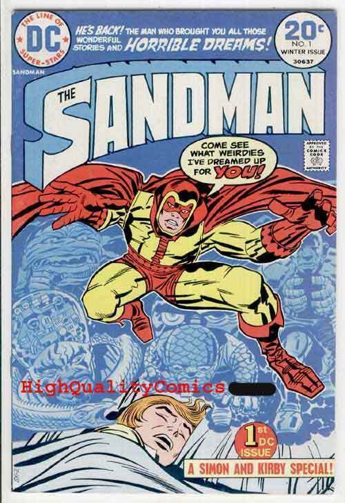 SANDMAN #1, Jack Kirby, Joe Simon , FN to FN+, 1974, Dreams, General Electric