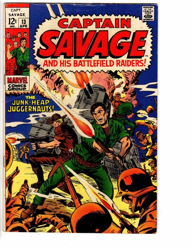 CAPTAIN SAVAGE (1968) 13 VG April 1969