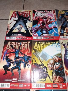 Uncanny Avengers #3,4,6,8,10,16,20,21,22,23,24,25 (2013-2014) lot of 12VF-NM)