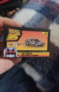 back to future DeLorean keychain