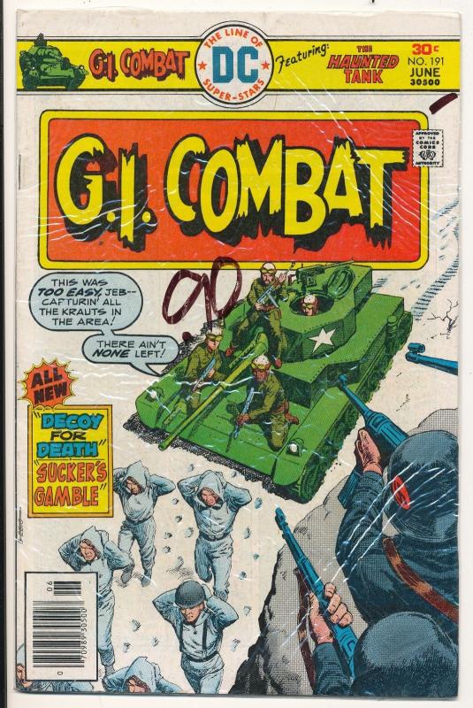 DC Comics - G.I. Combat featuring Haunted Tank #191 Fine 5.0 +/- (HX37)   