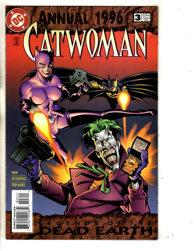 Lot Of 10 Catwoman DC Comic Books Annual 1 3 + 21 22 23 24 25 26 27 32 CR23