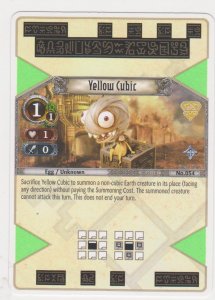 2007 Eye of Judgement #154 Yellow Cubic