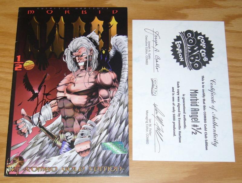 Morbid Angel #½ VF- combo gold edition with COA half 1/2 signed by hartsoe