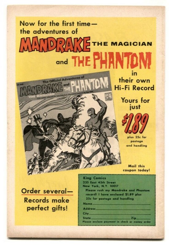 Mandrake The Magician #10-King-final issue-Brick Bradford-Rip Kirby-VF