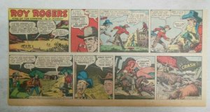 Roy Rogers Sunday Page by Al McKimson from 1/27/1952 Size 7.5 x 15 inches