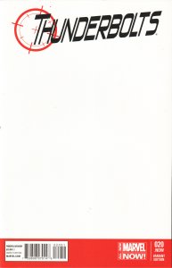 Thunderbolts #20 Blank Cover (2014)