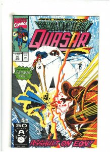 Quasar #20 VF+ 8.5 Marvel Comics 1991 Greg Capullo art, Fantastic Four app.
