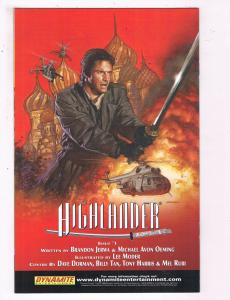 Highlander #0 NM Dynamite Comics Variant Comic Book DE27